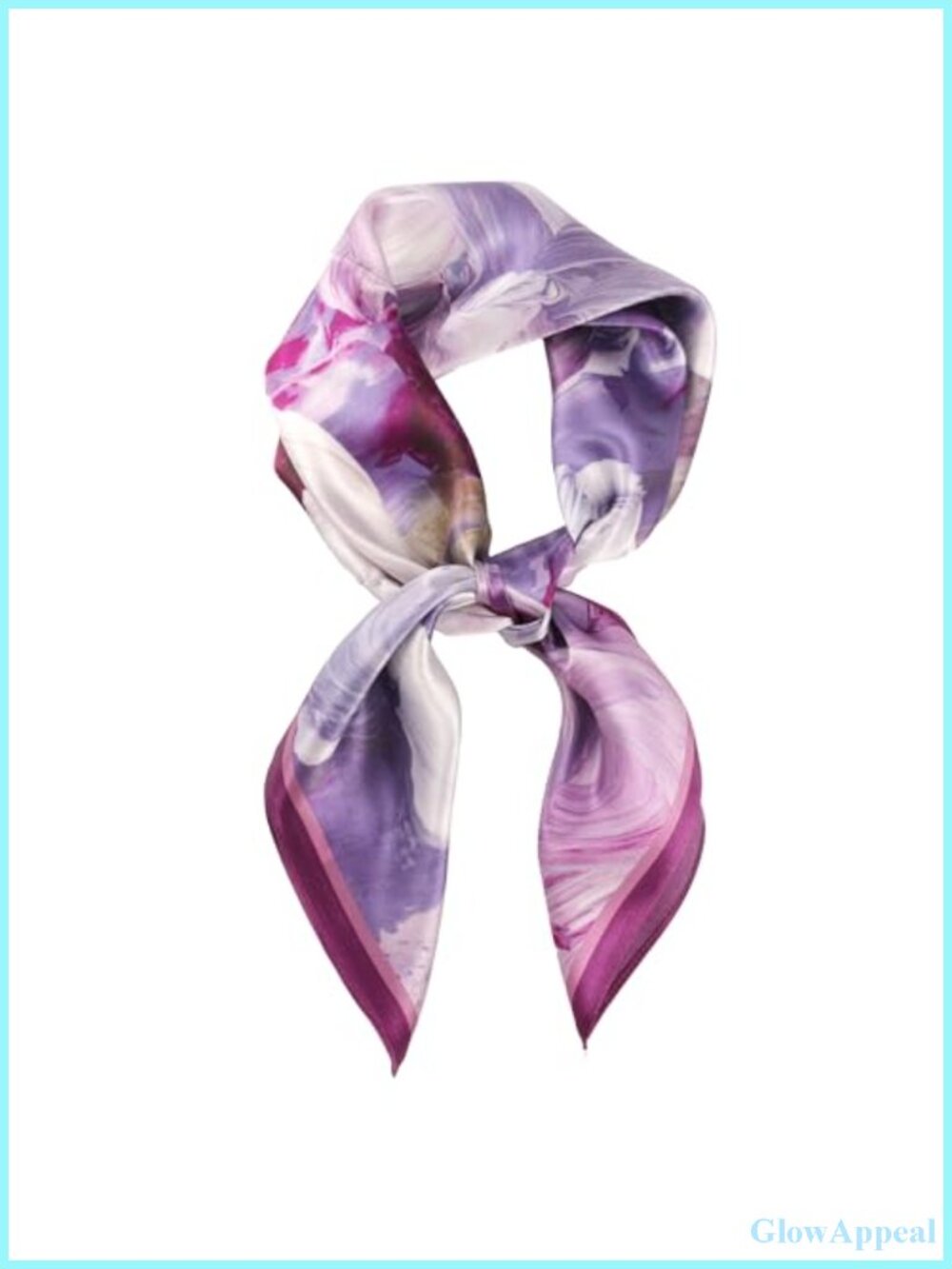 100% Pure Mulberry Silk Square Scarf 26" Neck Scarf Headscarf
